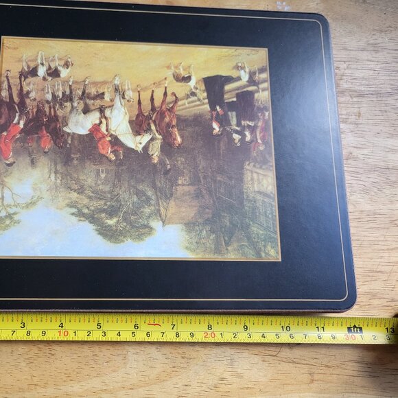 Pimpernel Tally Ho Cork-Backed Large Placemats, Set of 4, 15.7 X 11.7" VINTAGE - Picture 9 of 9